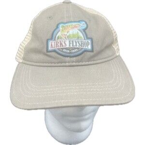 Kirks FlyShop Gear Trips Brown Baseball Hat Cap Adjustable